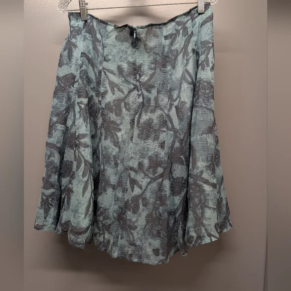 Piazza Sempione Blue and Gray Skirt - Picture 2 of 2